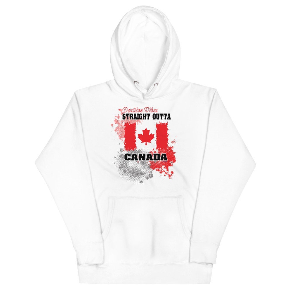 Canada Flag Hoodie / Patriot Hoodie / Red - White Hoodie