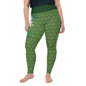 Nigeria flag Plus Size Leggings - Women Leggings - Bright Graphic - Activewear Athletic Sport Leggings - Fashion Leggings