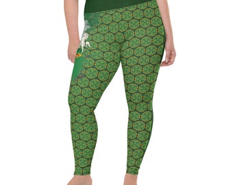 Plus Size Nigeria Flag Leggings – Women's Activewear