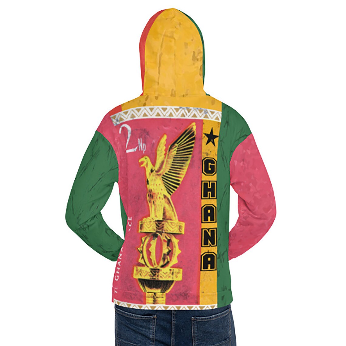 Ghana Vintage Unisex Hoodie / Ghana Flag Hoodie for Men's Etsy