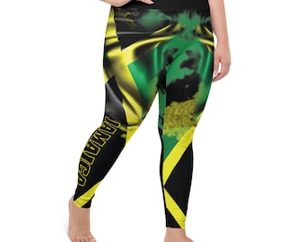 Jamaica Flag Plus Size Leggings – Caribbean National Pride