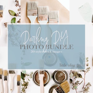 Darling DIY Stock Photo Bundle / DIY Themed Stock Photos / 20 LittleOlivePress Branding Images