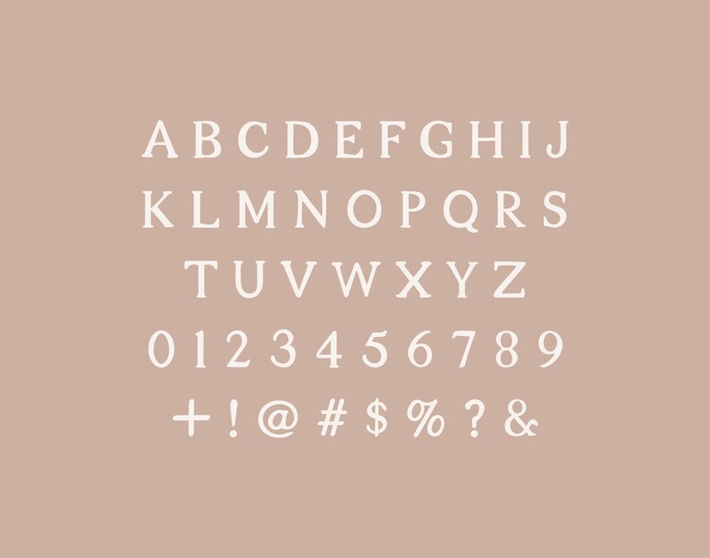 Olive & Poppy Font Serif Font Modern Font Boho Font Etsy