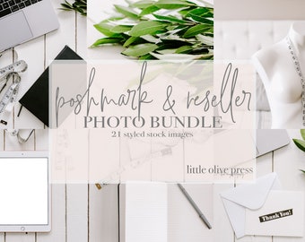 Poshmark & Reseller Photo Bundle / Lifestyle Thrifting Reselling eBay Poshmark Stock Photos / 21 LittleOlivePress Images for Your Business