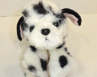 Vintage Tyco 1993 Puppy Puppy Puppies Dalmatian Plush Dog Black White Polka Dots