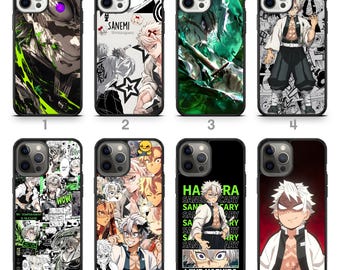 Funda para teléfono con diseño de hoja de viento de cazador de demonios feroz para iPhone 17, Samsung Galaxy S26, 17 Pro Max, 16 Pro y S24 Ultra.