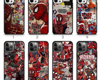 Funda para teléfono inspirada en Masked Web Hero City Swing para iPhone 17, Samsung Galaxy S26, 17 Pro Max, 16 Pro y S25 Ultra.
