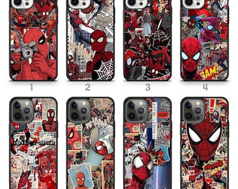 Funda para teléfono con diseño estético de guerrero web en la azotea de la ciudad para iPhone 17, Samsung Galaxy S26, 16 Pro Max, 15 Pro y S25 Ultra.