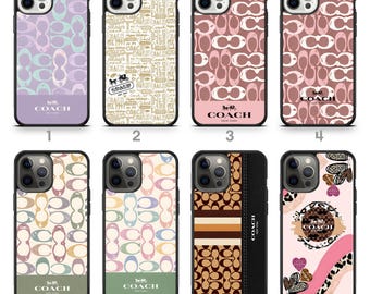 Funda para teléfono con monograma en tonos pastel suaves, estilo chic e inspirado en la moda, para iPhone 17, Samsung Galaxy S26, 17 Pro Max, 16 Pro Max, 15 Pro y 14 Pro Max.