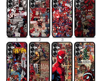 Funda para teléfono con estética de superhéroe inspirada en el movimiento web urbano para Samsung S26 Plus, S25 Plus, S24 Plus, S23 Plus, S22 Plus y S21 Plus.