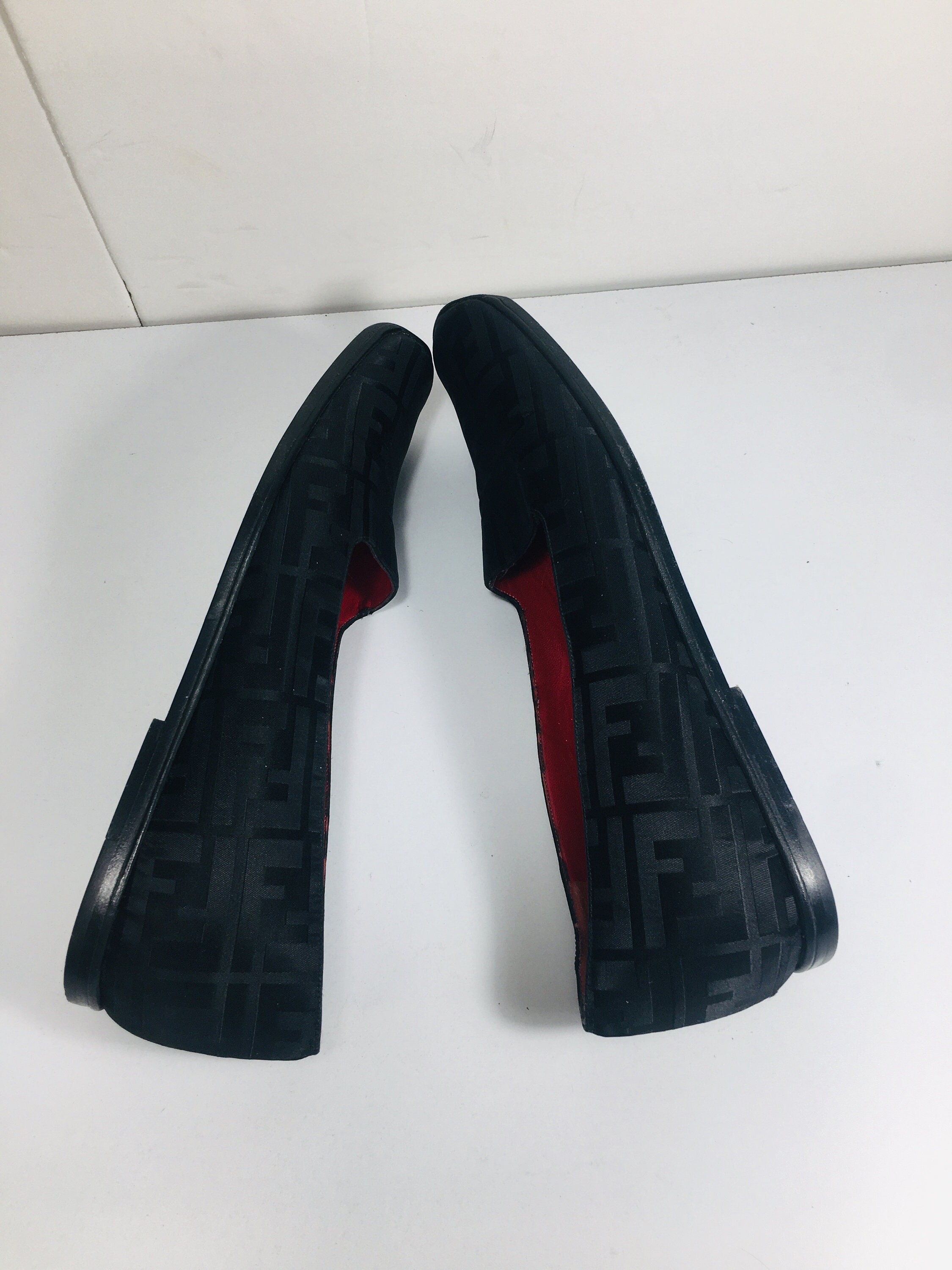 fendi logo flats