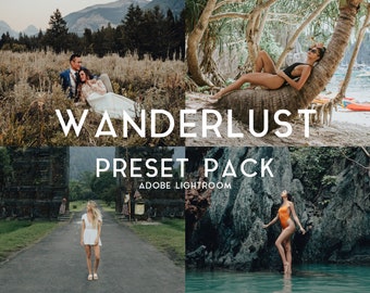 Wanderlust Set of 5 Desktop Lightroom Presets | Blogger Presets | Adobe Photo Editing | Instagram Presets | Cool Tones Presets