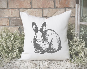 Easter Bunny Throw Pillow and Cover