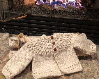 hand knit baby sweaters for sale