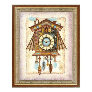 Time Affair kruissteek borduurpakket *** GRATIS VERZENDING wandklok borduurpakket koekoek wandklok geteld kruis borduurontwerp