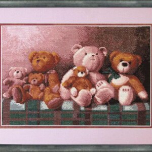 Favorite Toy cross stitch embroidery kit *** FREE SHIPPING teddy bear embroidery kit counted cross embroidery DIY gift for toy bears lover