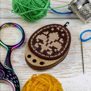 Fleur-de-lis threader borduurset * GRATIS VERZENDING heraldische lelie iris heraldische symbool borduurset DIY threader cadeau voor handgemaakte persoon
