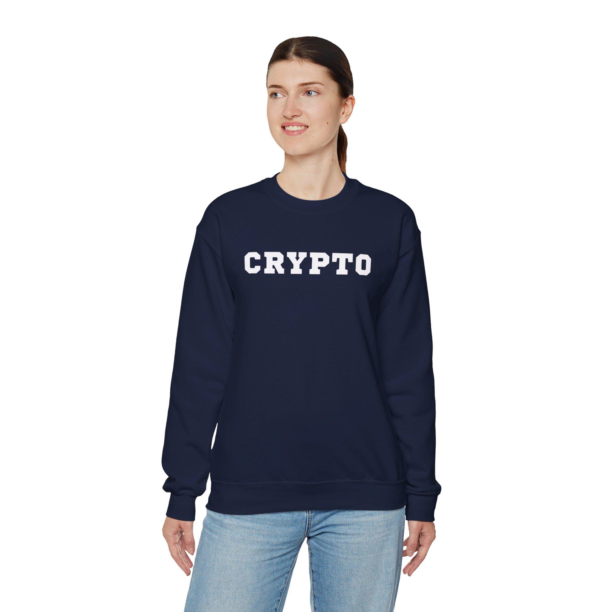 CRYPTO Animal House College Sweatshirt - Unisex Crewneck Cryptocurrency  Sweatshirt Bitcoin Doge Ethereum