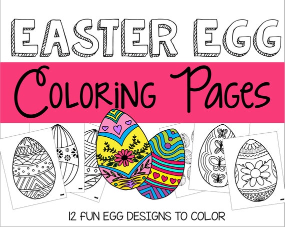 Spring Easter Egg Coloring Pages