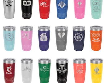 20 oz. Stainless Steel Coffee Tumbler Personalized, Customized Travel Insulated Coffee Cup, Laser Engraved Tumbler, Custom Coffee Mug To Go