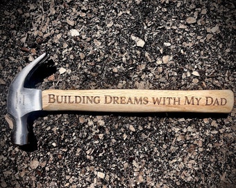 Personalized Engraved Hammer - Father's Day Gifts - Father of the Bride Gift - Gifts for Him - Customized Hammer