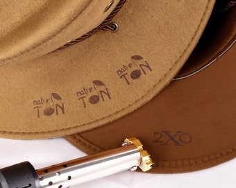 Temperature Adjustable Electric Iron, Hats Branding Iron, Electric Iron for Suede, Custom Branding Iron for Leather Stamping