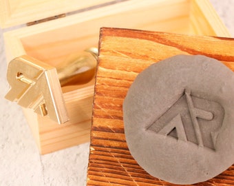Personalized Logo Clay Stamp | Custom Pottery Stamp | Ceramic Stamp | Maker Stamp | Monogram Stamp | Signature Stamp | Custom Clay Stamp