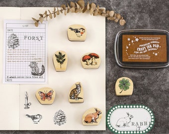 Animal rubber stamps | Etsy