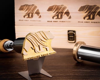Custom logo branding iron, wood branding iron custom, wood burning stamp, wood stamper, electric iron for wood, leather stamping