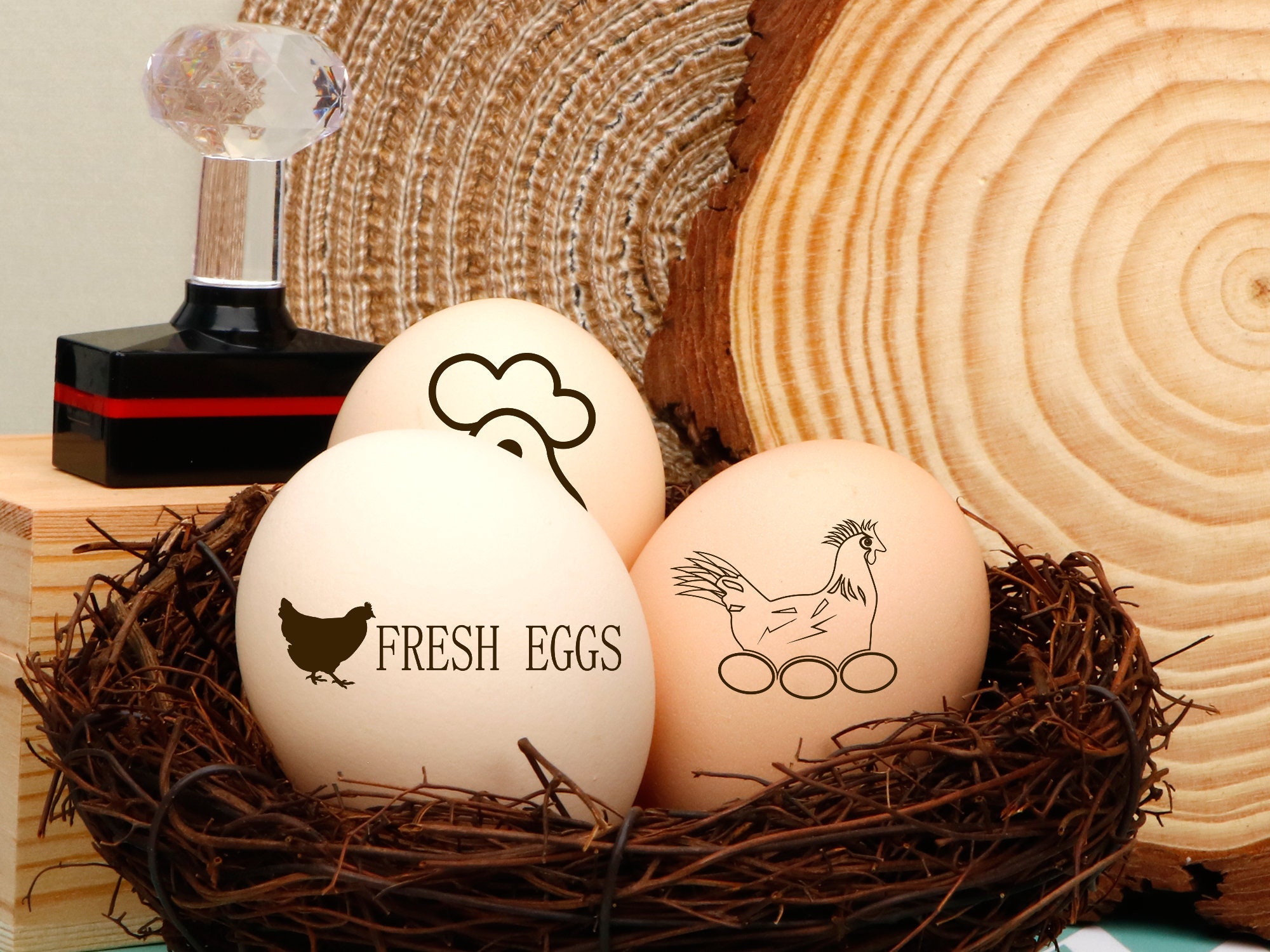 Custom Egg Stamp Custom Fresh Eggs Stamp Egg Stamp Custom Etsy