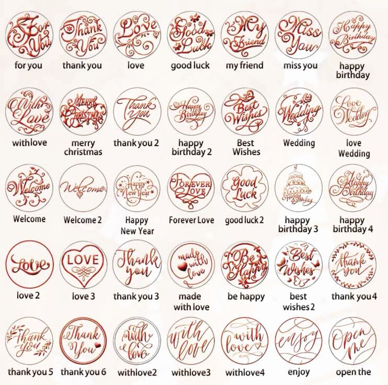 Love Heart Wax Seal Stampwedding Wax Stamp Setcustomized Wax Etsy