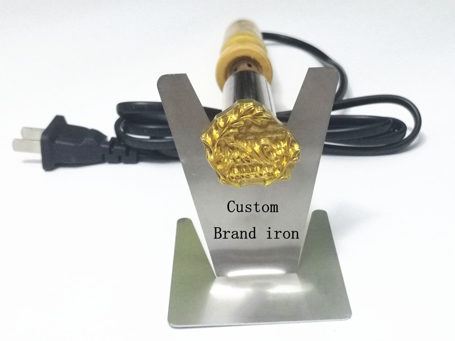 Hoge kwaliteit Custom Electric hout Branding Iron 150w 300w Brass stamp not...