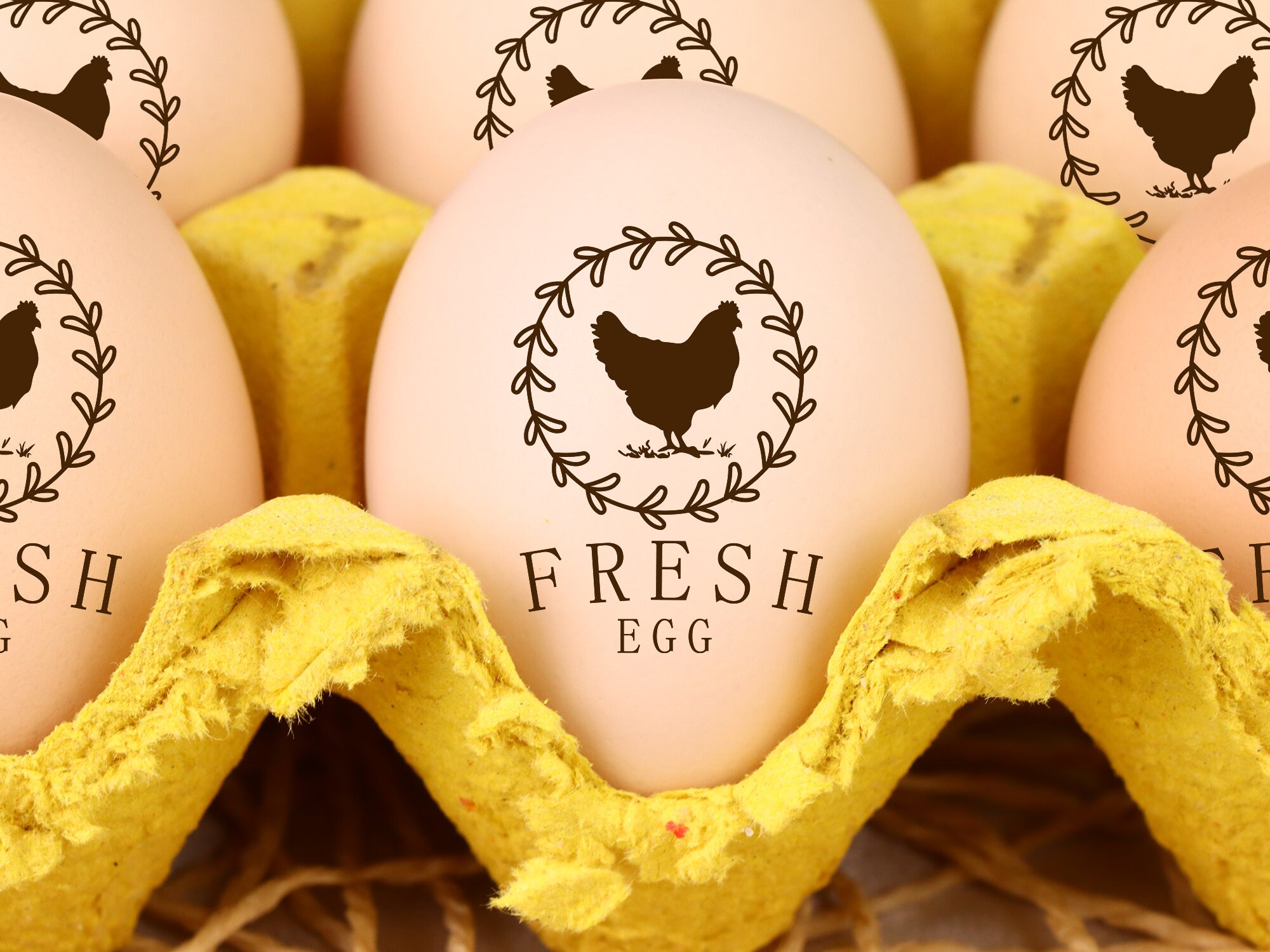 Custom Egg Stamp Custom Egg Carton Stamp Fresh Egg Stamp Etsy UK