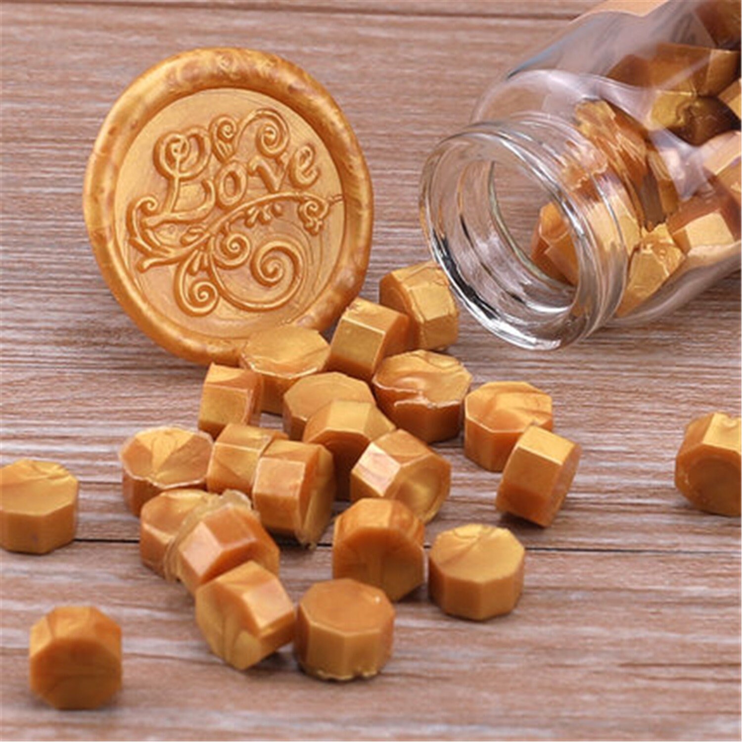 Gold wax beads 16 colors seal wax beads100 pcs wax beads for Etsy