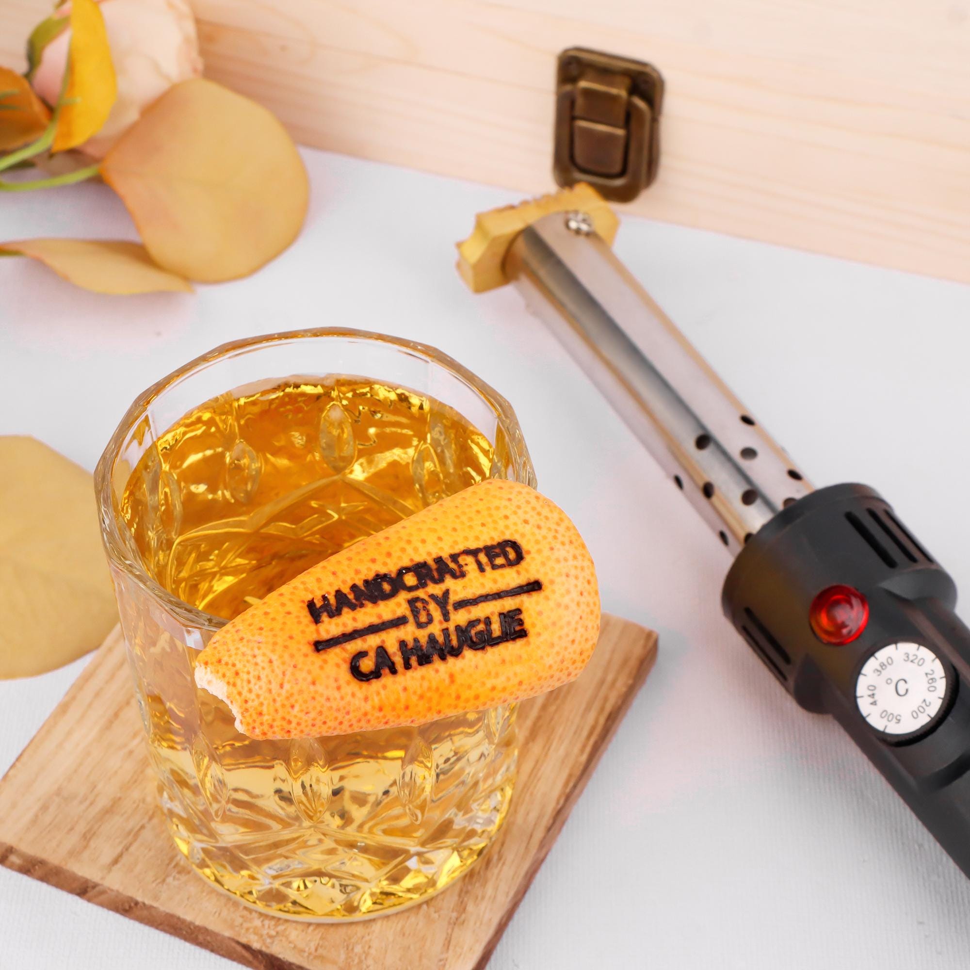 Food branding iron, Electric iron for food, Temperature adjustable electric iron for fruits, Citrus peels branding stamp for drinks