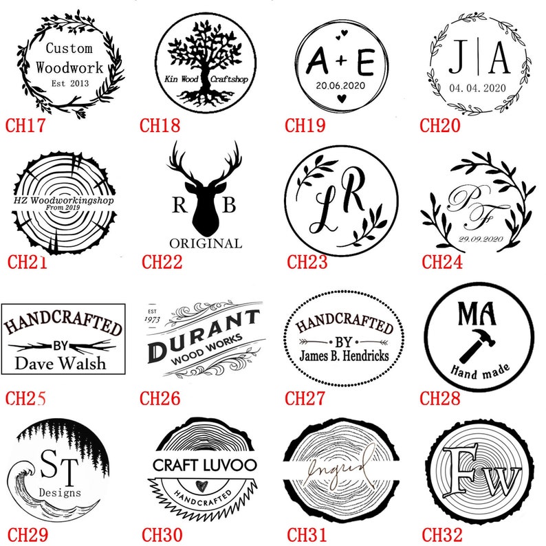 Branding Iron Custom Metal Stamp Heat Emboss Stamp / Wedding Etsy