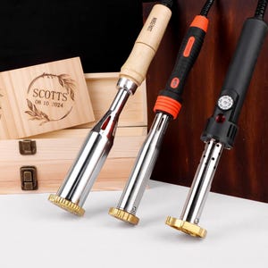 Electric iron for wood Custom branding iron for Woodworking, Wood burning stamp, Wedding wood stamp Heating iron Christmas Gift
