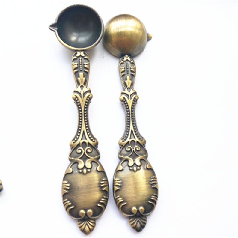 Vintage Melting Spoon/ Vintage Metal Spoon / Bronze Metal Seal Etsy
