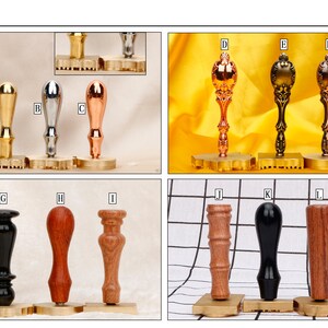 Puede incluir: Surtido de 12 sellos de cera con diferentes estilos de mango y dise&ntilde;os. Los sellos est&aacute;n hechos de lat&oacute;n y madera y presentan una variedad de patrones decorativos.
