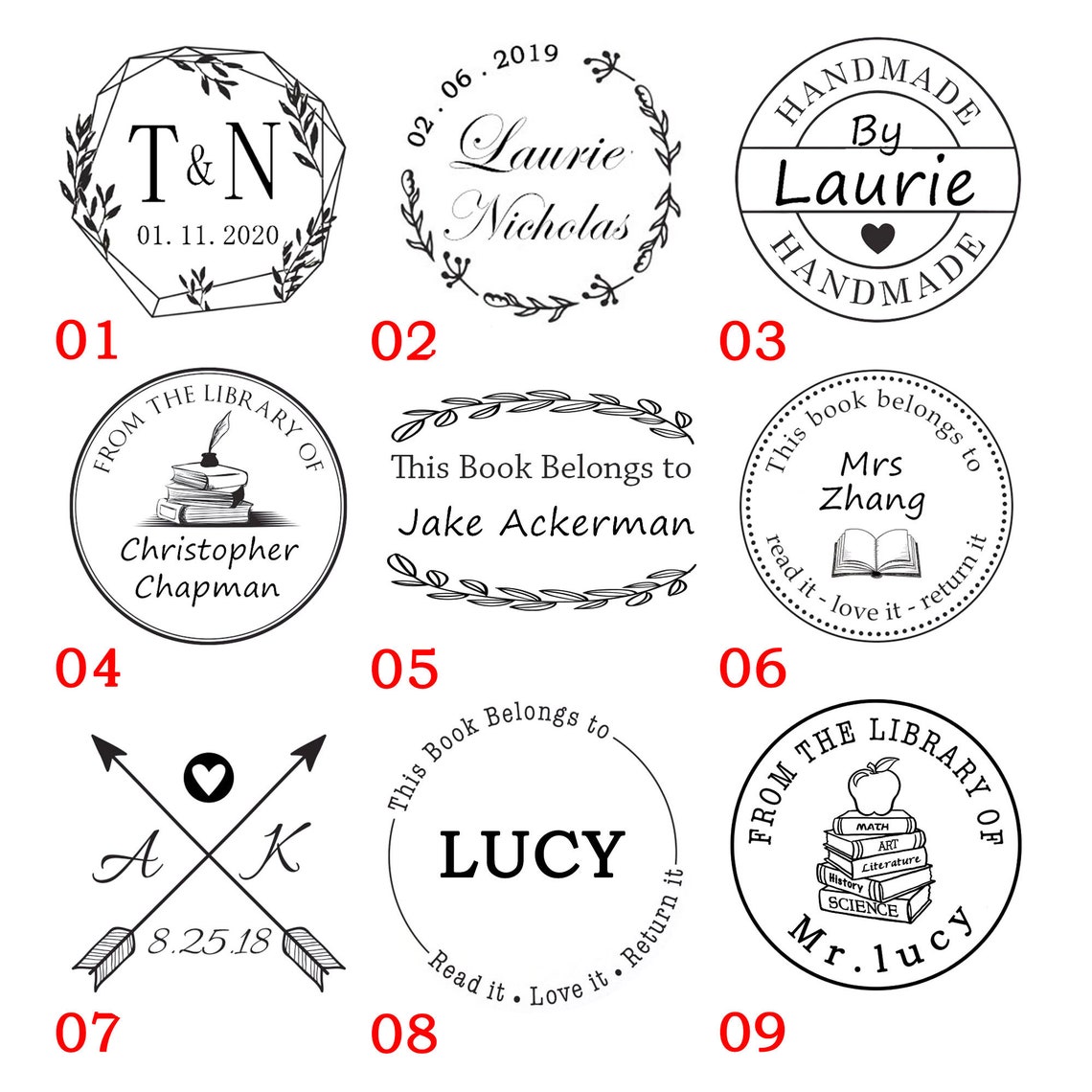 Custom Logo Embosser Stamp Custom Embossing Stamp Wedding Etsy