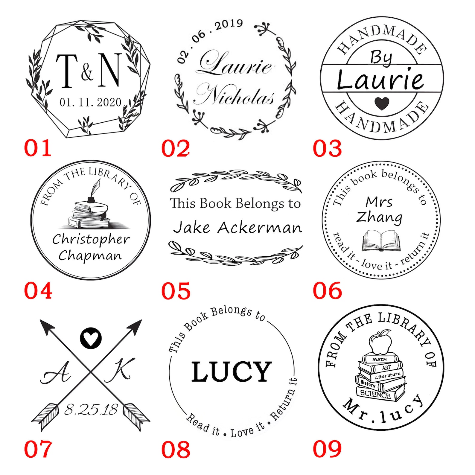 Custom Logo Embosser Stamp Custom Embossing Stamp Wedding Etsy