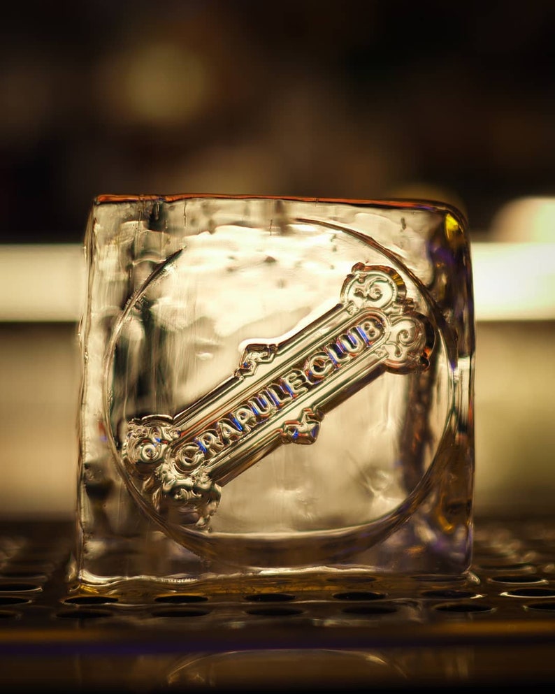 Ice Stamp Brass Custom Logo Ice Cube Stamp Cocktail Stamp Etsy