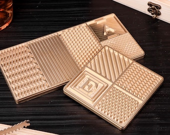 Multiple designs ice tray, ice cube plate for bar, whisky ice cube tray custom, ice cube stamp, ice tongs, brass molds for ice cubes
