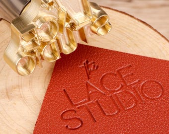 Leather branding iron, custom brass stamp for leather, hot foil heat iron and stamp, custom branding iron, gold foil paper