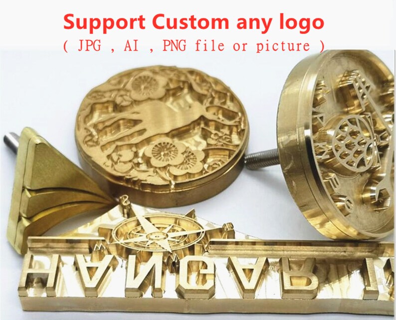 Branding Iron Custom Metal Stamp Heat Emboss Stamp / Wedding Etsy