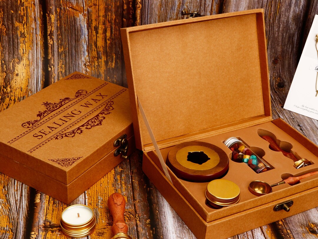 Custom Wax Seal Stamp Kit/ Wax Seals Stamp With Vintage Etsy