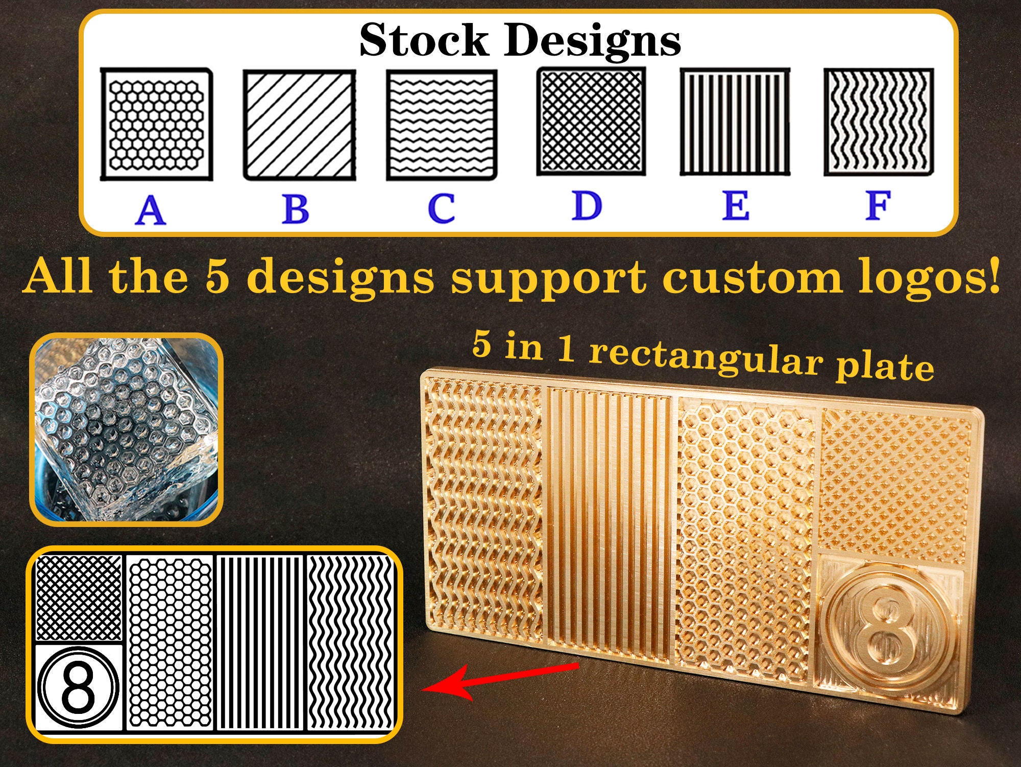 II Love Cocktail - Order Custom Heat Stamps, Ice Press, Ice Stamps