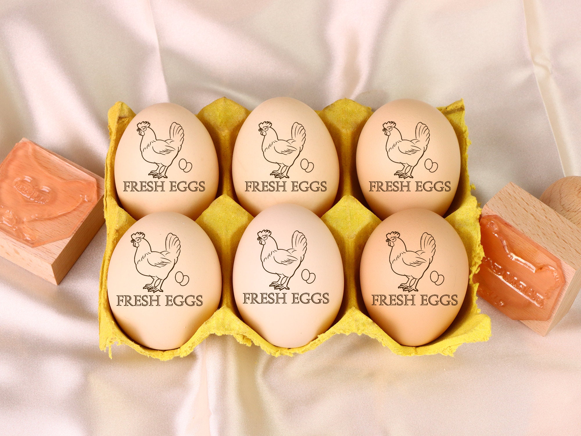 Chicken Eggs Stamp Rubber Stamp Egg Stamp Custom Custom Egg Etsy UK