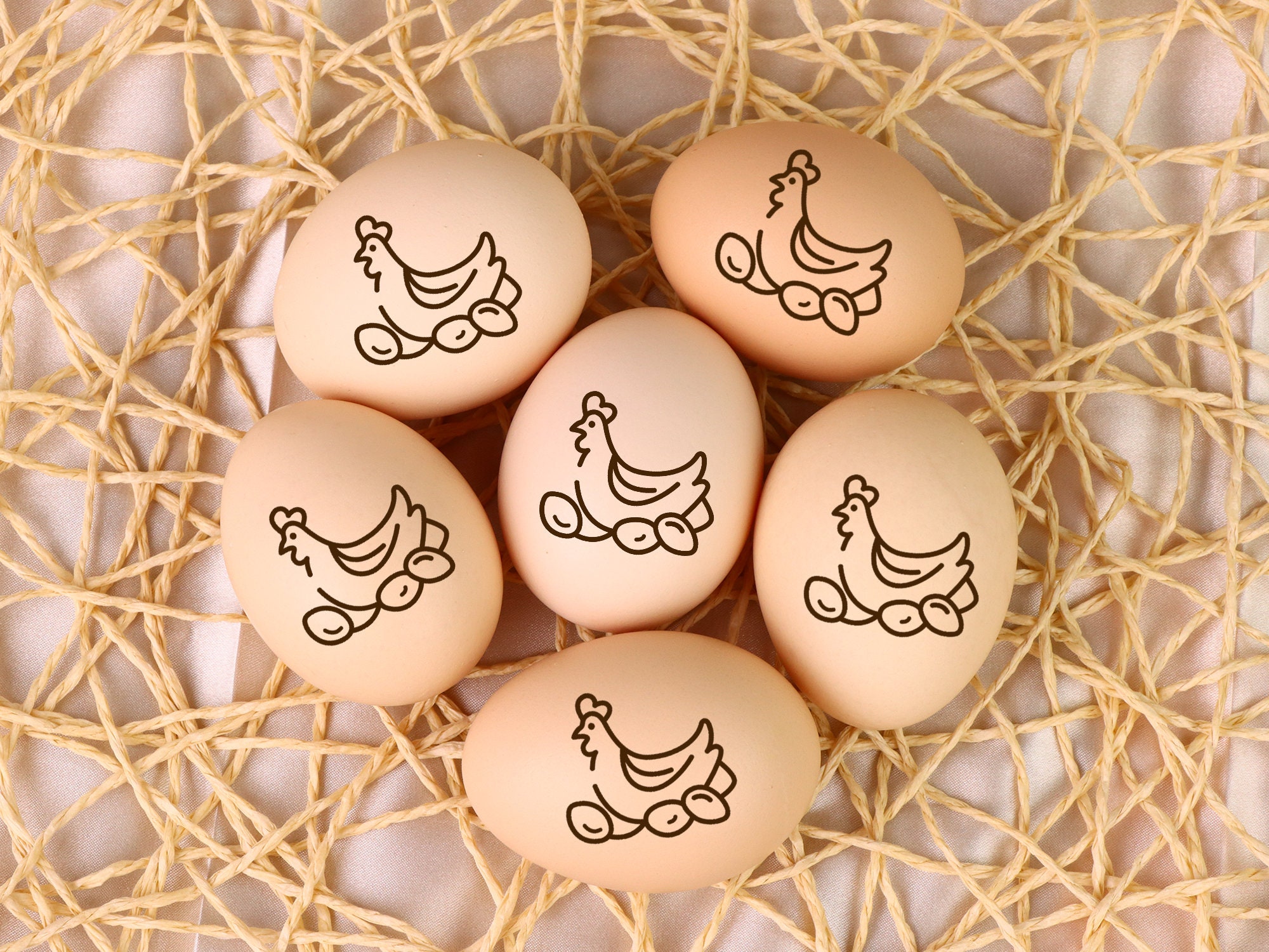Egg stamp set farm to table butt nuggets mini egg stamp chicken lover