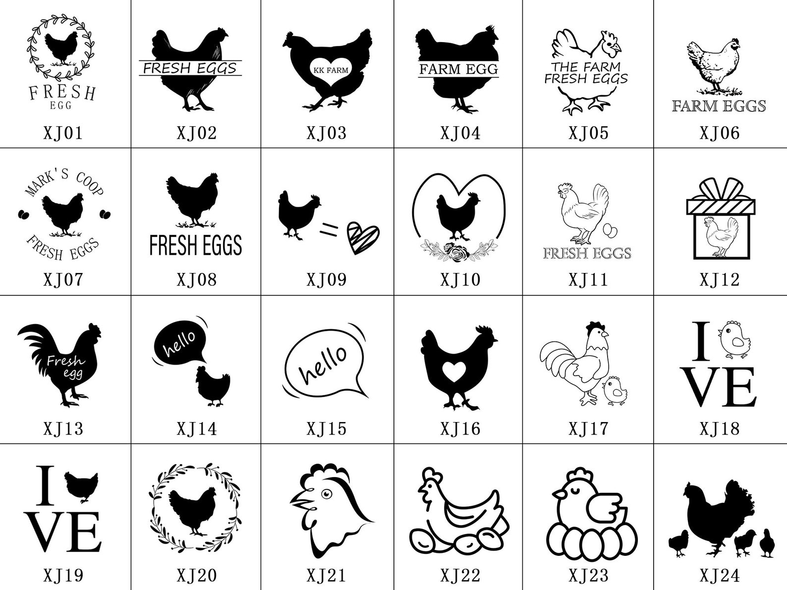 Egg Stamper Custom Egg Stamp Chicken Egg Stamp Custom Etsy